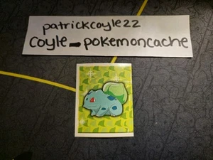 Bulbasaur #188 Pokemon Merlin Sticker LP front/NM back - Picture 1 of 5
