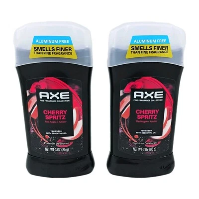 Axe Fragancia Fina Cherry Spritz con Manzana Roja y Ámbar Desodorante en Barra Paquete de 2 OZ Foto 1 de 2