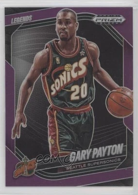 2024-25 Panini Prizm Black Legends Purple Prizm/99 Gary Payton #280 Salón de la fama Foto 1 de 3