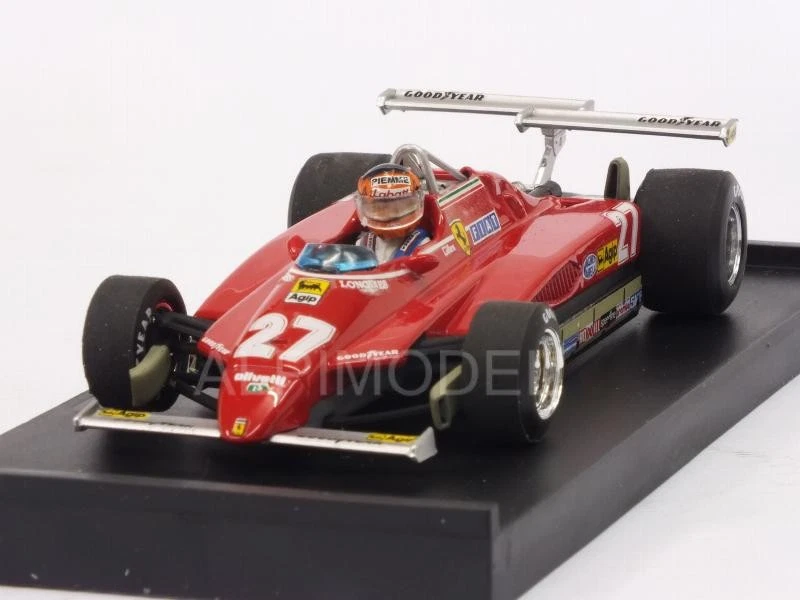 Ferrari 126 C2 Turbo GP USA West Long Beach 1982 Gilles V 1:43 BRUMM R272-CH-UPD - Immagine 1 di 1