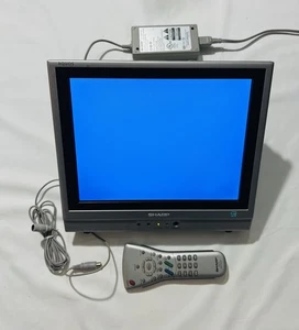Sharp Silver Aquos Liquid Crystal TV LC-13S1U-S LCD Color Tv With Remote- READ - Picture 1 of 16