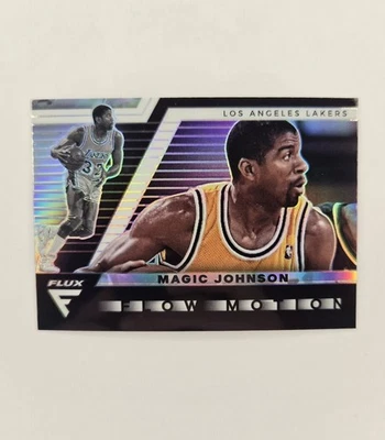 Tarjeta Magic Johnson 2020-21 Panini Flux Silver Prizm #18, Los Angeles Lakers Foto 1 de 4