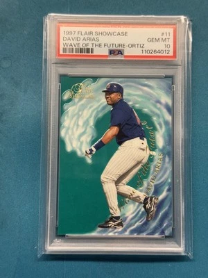 Flair Showcase #11 1997 David Ortiz radiocontrol Wave of the Future PSA 10 Foto 1 de 2