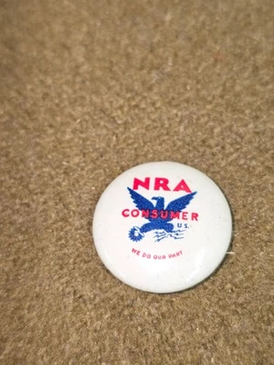 1930's NRA National Recovery Act Consumer Pin - Image 1 of 2
