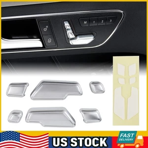 Chrome Door Adjust seat Button Switch Cover for Trim Mercedes-Benz E Class W212 - Picture 1 of 7