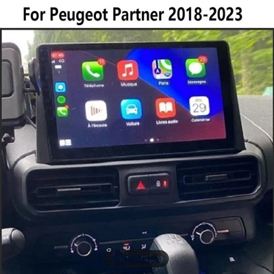 Radio de coche 4-64G inalámbrica Carplay Android AUTO para Peugeot Partner 2018-2023 Foto 1 de 4