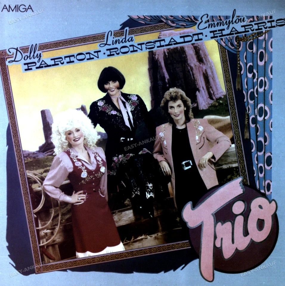 Dolly Parton, Linda Ronstadt & Emmylou Harris - Trio LP AMIGA (VG/VG) . - Image 1 of 1