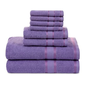 Bath Towel Set of 8 (2 Bath Towels, 4 Wash Cloths & 2 Hand Towels for Bathroo... - Bild 1 von 7