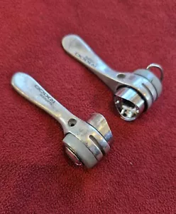 Shimano RX100 SL-A550 Light-Action 7-Speed Downtube Shift Lever Set for Braze-on - Picture 1 of 3