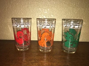 Vtg Child Drinking Glass Easter Animal Toy Bunny Squirrel Cat Swanky Swig retro - Picture 1 of 12