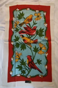 Birds Linen Towel 28" X 16" All Pure Linen RN 31425 - Picture 1 of 4