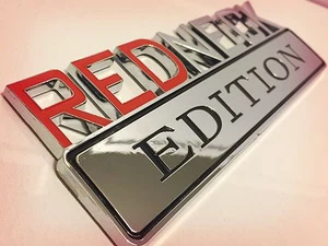 ✠️ EMBLEMA DE CAMIÓN 3D EDICIÓN REDNECK DE ALTA CALIDAD LOGOTIPO CALCOMANÍA CUELLO ROJO COCHE CROMO - Imagen 1 de 7