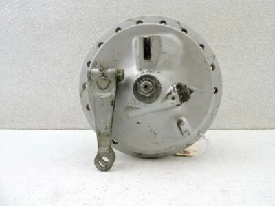 Eje de placa de cubo de tambor de freno de rueda delantera vintage 1966 Kawasaki J1TR 1808br Foto 1 de 4