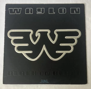 Waylon Jennings Black On Black (Vinyl LP, 1982) RCA embossed cover Pre-owned - Picture 1 of 6