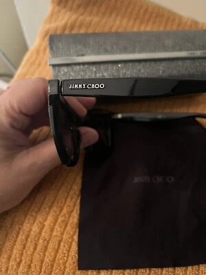 Jimmy Choo Sparkly Silver sunglasses  In Original Case-worn once - Image 1 of 3