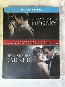 Fifty Shades Of Grey/Fifty Shades Darker Steelbook (Blu-ray & Digital) NEW - Picture 1 of 2