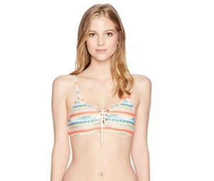 NWT RIP CURL WHITE SANDS CROP TOP Adjustable SWIMWEAR Small XSmall K210 - Picture 1 of 2