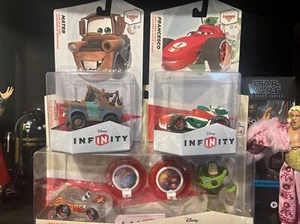 Disney Infinity Race to Space Lightning McQueen Buzz Lightyear Neu 4er Set - Bild 1 von 1