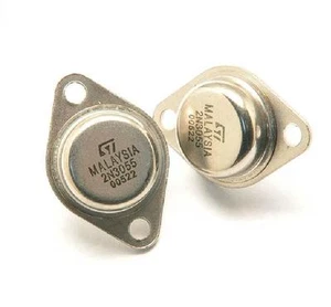 2PCS 2N3055 TO-3 NPN AF Amp Audio Power Transistor 15A/60V NEW - Picture 1 of 1