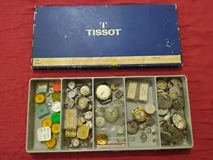 Grande lotto movimenti orologiaio vintage riparazione pezzi di ricambio prevalentemente svizzeri - Foto 1 di 11