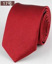 Casual Skinny Red Necktie Slim Black Tie For Men 5cm Man Accessories Simplicity