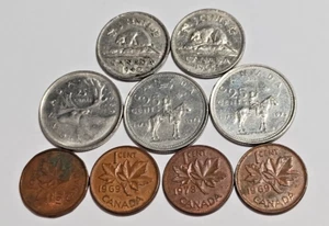 Ältere Kanada Münzen 1940-1983 - Bild 1 von 10