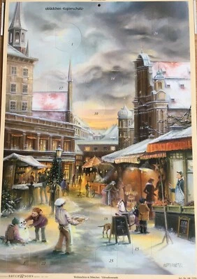 BRÜCK&SOHN # Adventskalender Kunstverlag Brück & Sohn 2559 Weih. in München Viktualienmarkt
