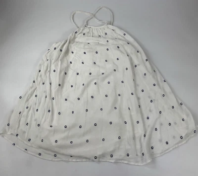 Винтажный O'NEILL Y2K Babydoll Майка женщин XS белый пляжный богемное фестиваль - Изображение 1 из 4