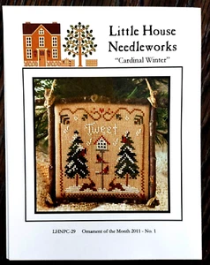 Cardinal Winter, 2010 cross stitch pattern, from Little House Needleworks - Picture 1 of 1