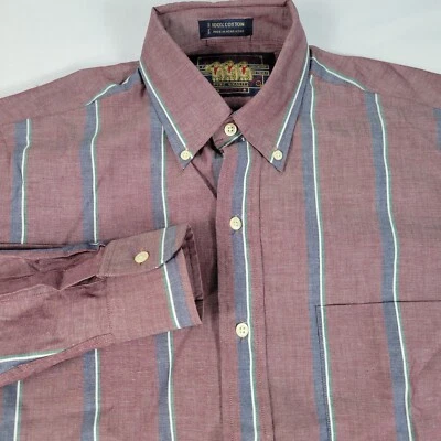 Camisa Ralph Lauren Chaps Pequeña Para Hombre Boy Scouts Etiqueta Rayas De Colección Foto 1 de 4