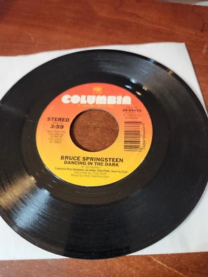 BRUCE SPRINGSTEEN PINK CADILLAC / DANCING IN THE DARK 45 RPM RECORD - Image 1 of 2