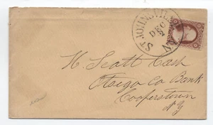 c1860 st. Johnsville NY #26 cover balloon CDS [h.5598] - Picture 1 of 3