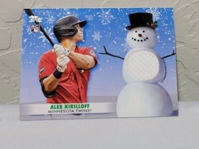 Alex Kirilloff RC 2021 Topps Holiday Walmart Relic #WRC-AK - Image 1 of 2