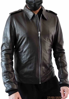 Rick Owens Rotterdam BNWT Lamb Leather Jacket-BLACK EU54/US44/XXL (XXL-/XL) - image 1 of 4