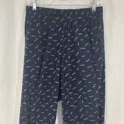 Pantalones/pijama pequeños Michael Kors azul marino con logotipo MK estampado en todas partes Foto 1 de 4