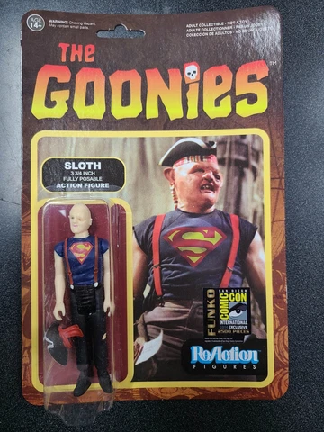 Super7 ReAction The Goonies Sloth Superman Tshirt FUNKO Figure 2014 Cover