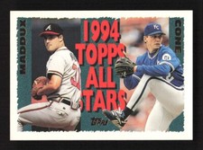 1995 Topps Baseball 1994 Topps All-Stars Greg Maddux/David Cone #392