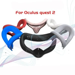 Silicone VR Headset Face Cover Soft Protective Mat for Oculus Quest 2 Women Men - Picture 1 of 16