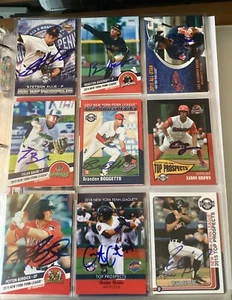 NEW YORK PENN LEAGUE TOP PROSPECTS SIGNED AUTOGRAPHED CARDS - Picture 1 of 3