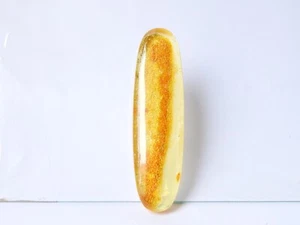 Amber Cabochon Oval Shape Smooth Polished 80X22X11MM Approx For Making Jewelry - Picture 1 of 10
