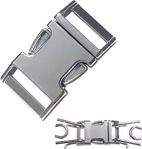 Sujetador Hebilla Acero Inoxidable para Cuello Liberación Rápida con Hebilla Fácil Pequeña - Imagen 1 de 12