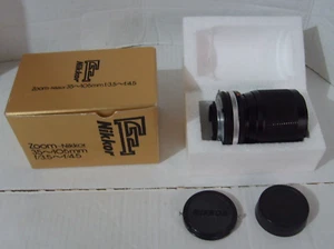 NIKON  Zoom Nikkor 35-105mm f/3.5-4.5 MF Lens Japan Near Mint Boxed w/ inst - Picture 1 of 19