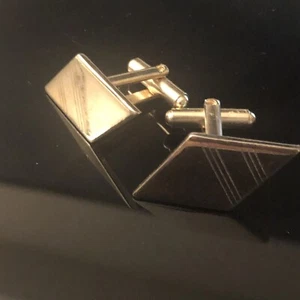 Vintage  Gold Cufflinks Gold Tone  - Art deco  - Picture 1 of 4
