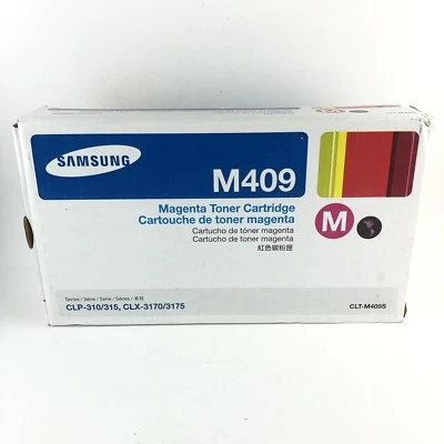 Genuine Samsung Toner Ink Cartridge CLP-310/315  CLX-3170/3175  Magenta New M409 - Image 1 of 4