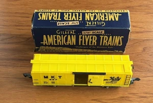 Free Shipping 1947 Gilbert American Flyer 3:16 MKT Box Car 637 Yellow The Katy - Picture 1 of 3