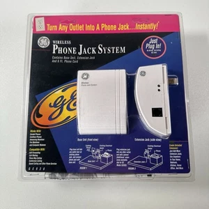 Bezprzewodowy system jack telefonu GE ~ Just Plug In ~ 1995 zapieczętowany nowy w opakowaniu - Zdjęcie 1 z 4