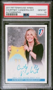 2011 Rittenhouse WNBA Courtney Vandersloot Rookie Autograph PSA 10 - Picture 1 of 2