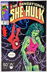 Marvel Comics The Sensational She-Hulk #29 Spider-Man Simonson ALTO GRADO 9,2 casi nuevo- - Imagen 1 de 11