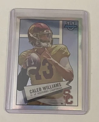 2022 Bowman University Chrome - 1952 Bowman Caleb Williams #52BF-4 (RC) - Image 1 of 2