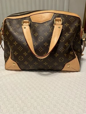 Bolso de Hombro Louis Vuitton Retiro PM Beige/Marrón Monograma Lona/Cuero Foto 1 de 4